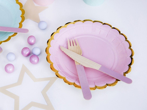 Talerzyki j. różowe 18cm 6szt TPP16-081J PartyDeco